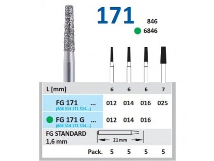 HORICO brousek diamantovaný - kónus, FG171