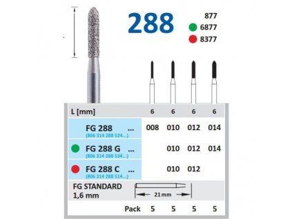 HORICO brousek diamantovaný - torpédo, FG288