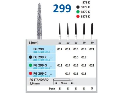 HORICO brousek diamantovaný - torpédo, FG299