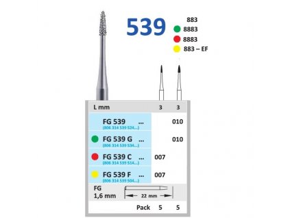 HORICO brousek diamantovaný - plamínek, FG539