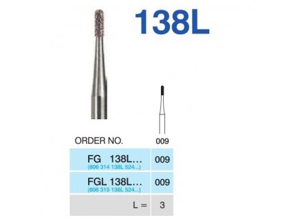 HORICO brousek diamantovaný - cylindr zakulacený, FGL138L009