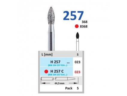 HORICO diamantový brousek - plamínek, H257