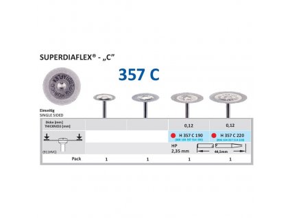 Diamantový disk SUPERDIAFLEX C - sypaný shora, 1,9cm, jemná