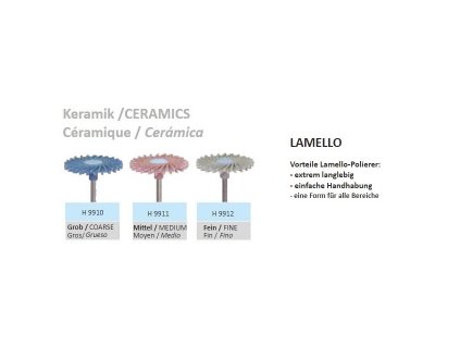 Leštící guma Lamello Keramik H9910