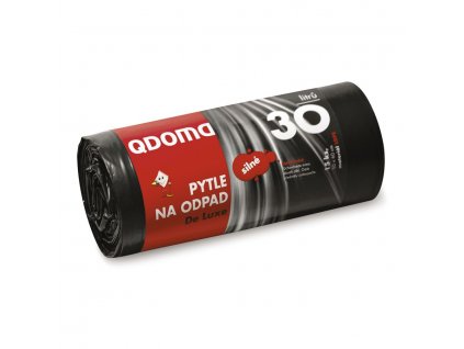 Q-pytle na odpad LDPE 30l, silné, černé