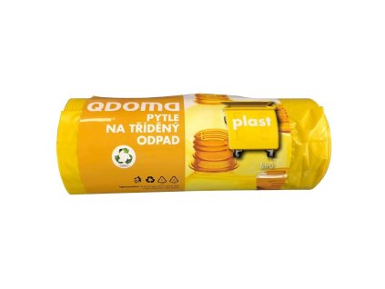 Q-pytle na tříděný odpad PLAST LD 60l, žluté