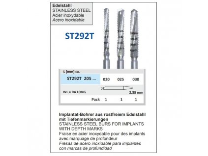 HORICO tvrdokovový vrtáček, ST292T, průměr 2,5mm