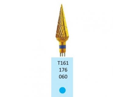 Tvrdokovová fréza s titanovou vrstvou - kónus, T161176, průměr 6mm