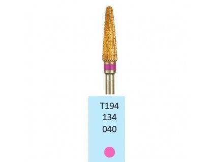 Tvrdokovová fréza s titanovou vrstvou - kónus zakulacený, T194134, 4mm
