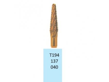 Tvrdokovová fréza s titanovou vrstvou - kónus zakulacený, T194137, 4mm
