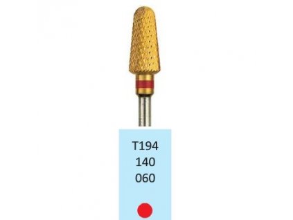 Tvrdokovová fréza s titanovou vrstvou - kónus zakulacený, T194140, 6mm