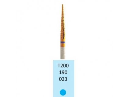 Tvrdokovová fréza s titanovou vrstvou - kónus, T200190, průměr 2,3mm