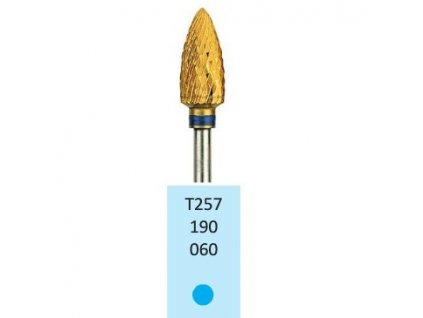 Tvrdokovová fréza s titanovou vrstvou - kónus zakulacený, T257190, 6mm