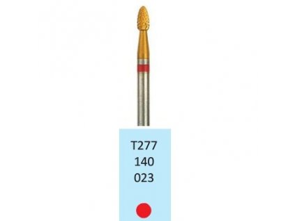Tvrdokovová fréza s titanovou vrstvou - plamínek, T277140, průměr 2,3mm