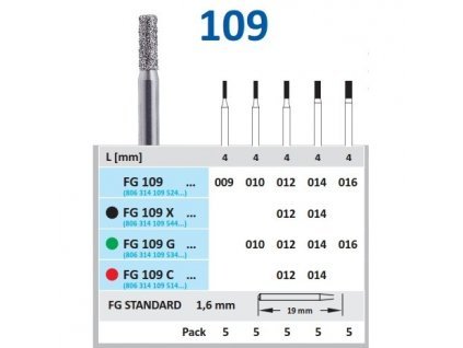 HORICO brousek diamantovaný - rozřezávač korunek, FG109X