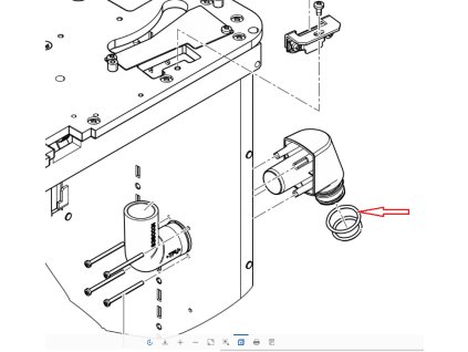 Těsnění centrální sací hadice plivátkového bloku comfort Intego Pro (24,0 x 2,5 - N-70)