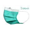 TOP MASK ULTRASAFE lékařské ústenky na gumičku, typ IIR, třívrstvé, zelené, 50ks