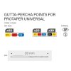Gutaperčové čepy ProTaper sortiment F1-F3