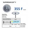 Diamantový disk SUPERDIAFLEX F - oboustranně sypaný, W355, 2,2cm, extra jemná