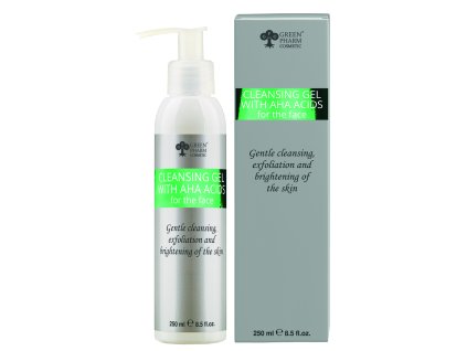 GREEN PHARM Gél na umývanie s AHA-kyselinami" na tvár 150ml
