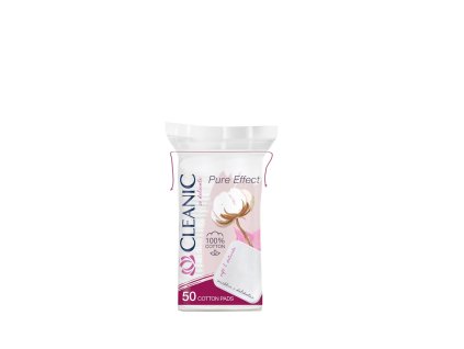 Pure effect CLEANIC kozmetické tampóny ŠTVOREC 50ks