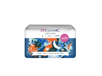 CLEANIC hygienické vložky 8 ks - nočné