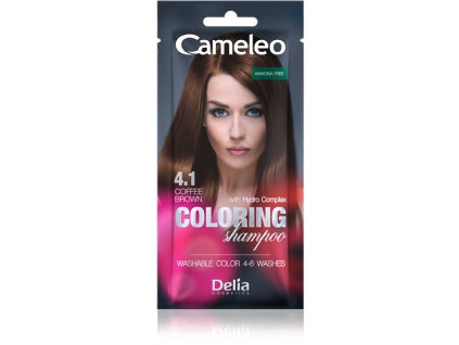 DELIA CAMELEO farbiaci šampón na vlasy 4.1 coffee brown 40 ml