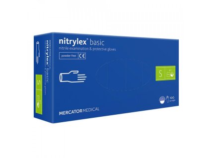 MERCATOR jednorázové rukavice NITRYLEX basic 100 ks - veľkosť S
