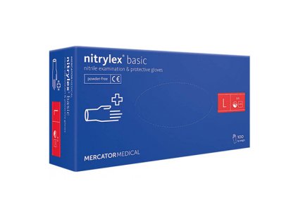 MERCATOR jednorázové rukavice NITRYLEX basic 100 ks - veľkosť L