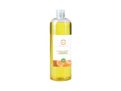 YAMUNA rastlinný telový masážny olej - POMARANČ ŠKORICA 1000 ml