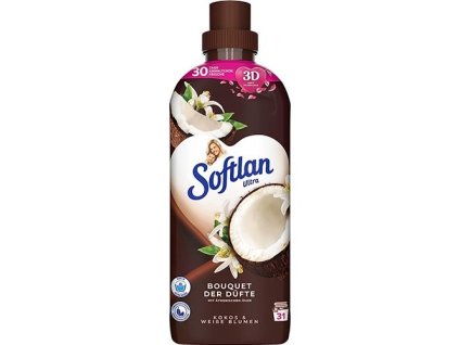 SOFTLAN Ultra koncentrovaná aviváž 650 ml - KOKOS BIELE KVETY  (31dávok)