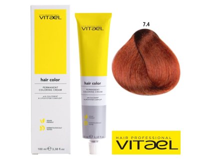 Vitael profesionálna farba na vlasy 100ml č. 7.4