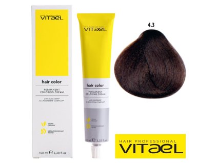 Vitael profesionálna farba na vlasy 100ml č. 4.3