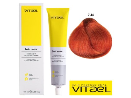 Vitael profesionálna farba na vlasy 100ml č. 7.44