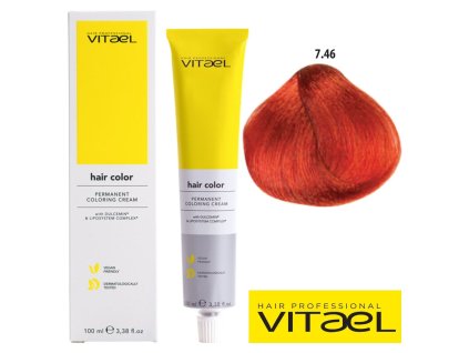Vitael profesionálna farba na vlasy 100ml č. 7.46