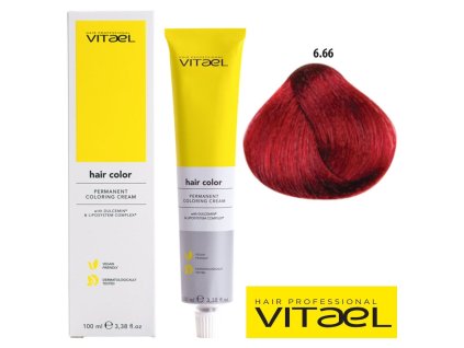 Vitael profesionálna farba na vlasy 100ml č. 6.66
