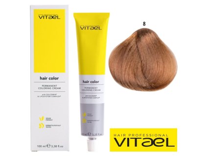 Vitael profesionálna farba na vlasy 100ml č. 8