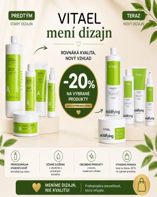 NOVÝ VZHĽAD. ROVNAKÁ KVALITA. ✨ Obľúbené produkty značky Vitael prichádzajú v modernom dizajne, ktorý si zamilujete na...