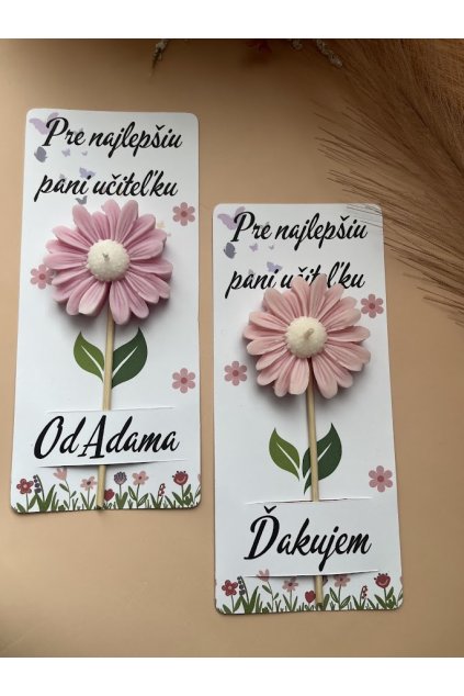 Sójová sviečka pre pani učiteľku