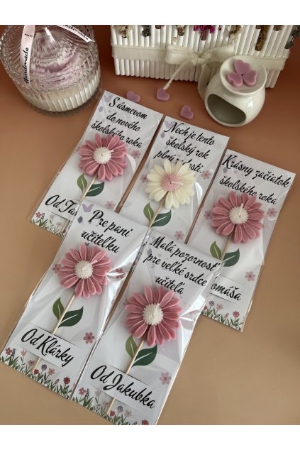 Sójová sviečka - Darček pre pani učiteľku na začiatok školského roka