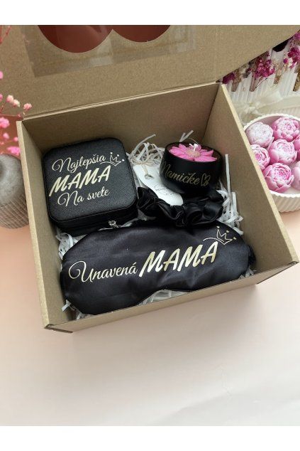 Darčeková sada pre mamu - Čierno zlatá