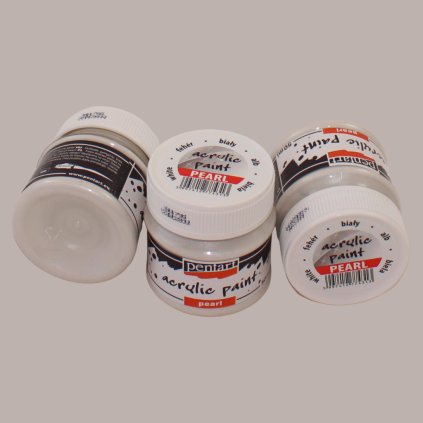 akrylova farba perlet 50ml biela 2832