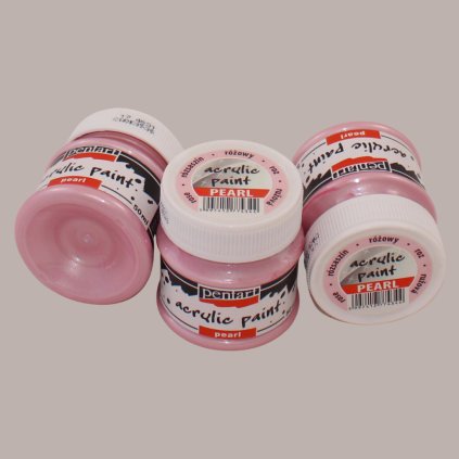 akrylova farba perlet 50ml ruzova 3536