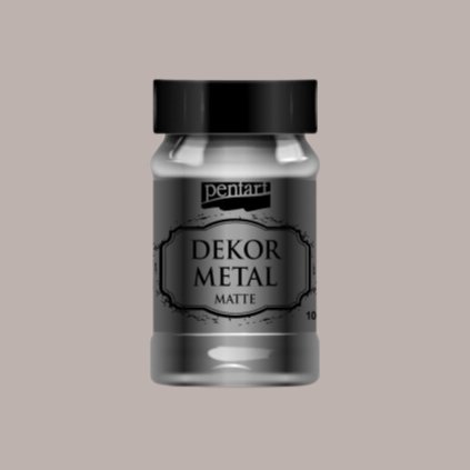 akrylova farba dekor metal matna 100ml antracitova 35206