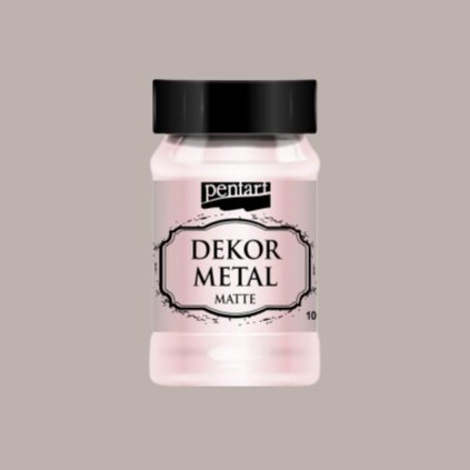 akrylova farba dekor metal matna 100ml ruzova zlata 35122