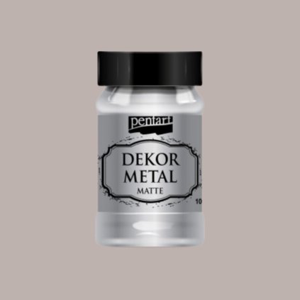 akrylova farba dekor metal matna 100ml strieborna 35108