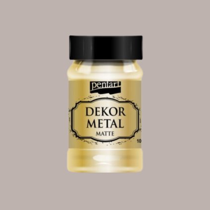akrylova farba dekor metal matna 100ml zlata 35107