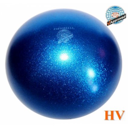 Míč Pastorelli Glitter Blu HV 00047 18cm F.I.G.