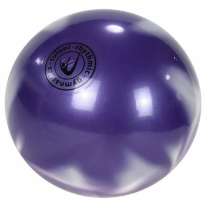 Míč Tuloni Metallic Bi-col. 18cm Purple-White