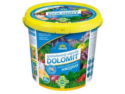 Vápenec dolomitický - 10 kg granulovaný kbelík